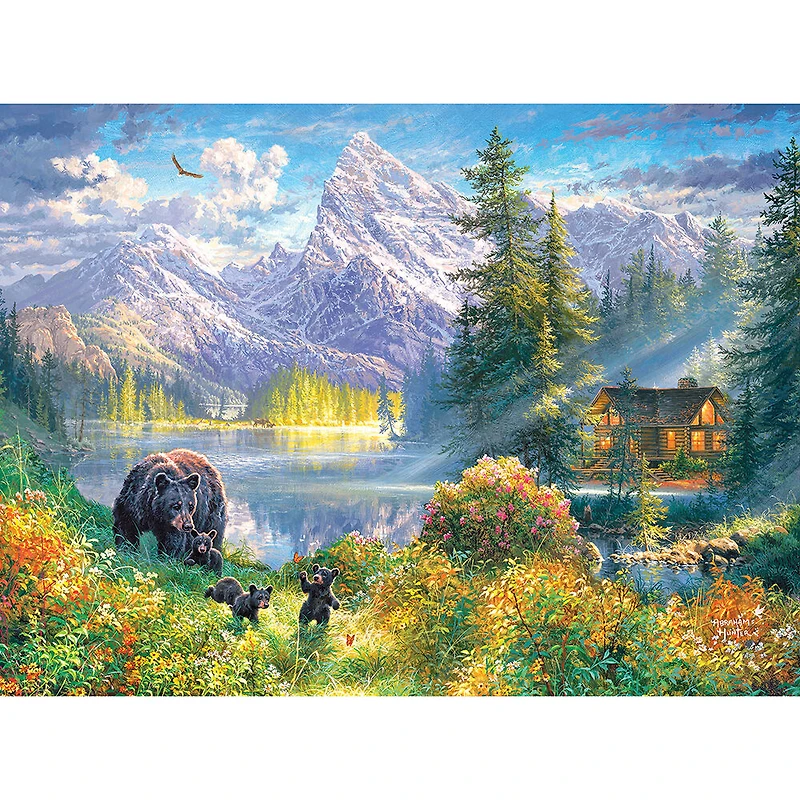 Cra-Z-Art - Abraham Hunter 1000pc Puzzle - Mountain Morning