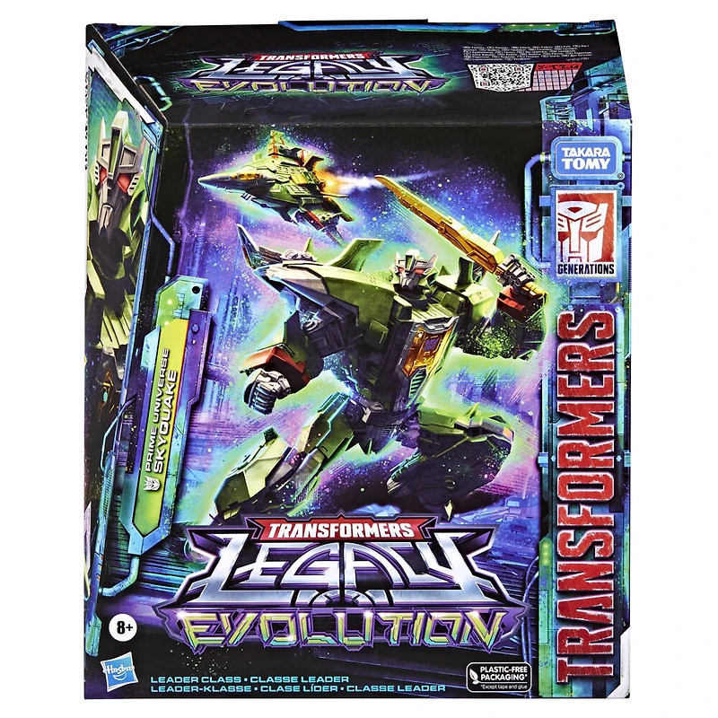 Transformers Generations Legacy Evolution, figurine Prime Universe Skyquake classe Leader de 17,5 cm