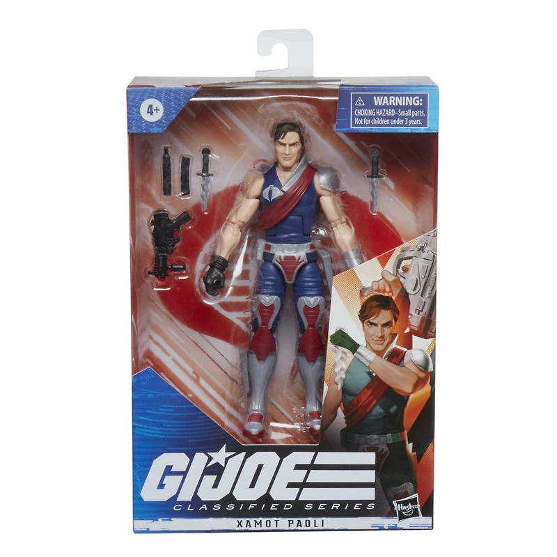 G.I. Joe Classified Series, figurine Xamot Paoli 45 de collection premium de 15 cm avec de nombreux accessoires, emballage spécial