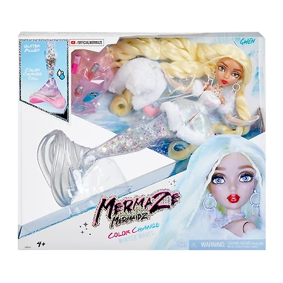 Mermaze Mermaidz Winter Waves Gwen Mermaid Fashion Doll