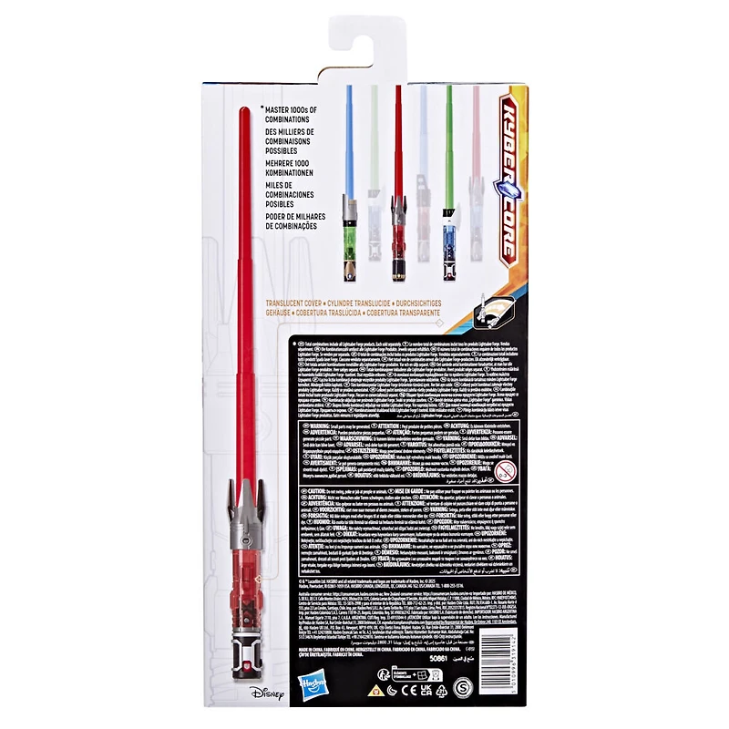 Star Wars Lightsaber Forge Kyber Core Darth Maul, sabre laser rouge personnalisable