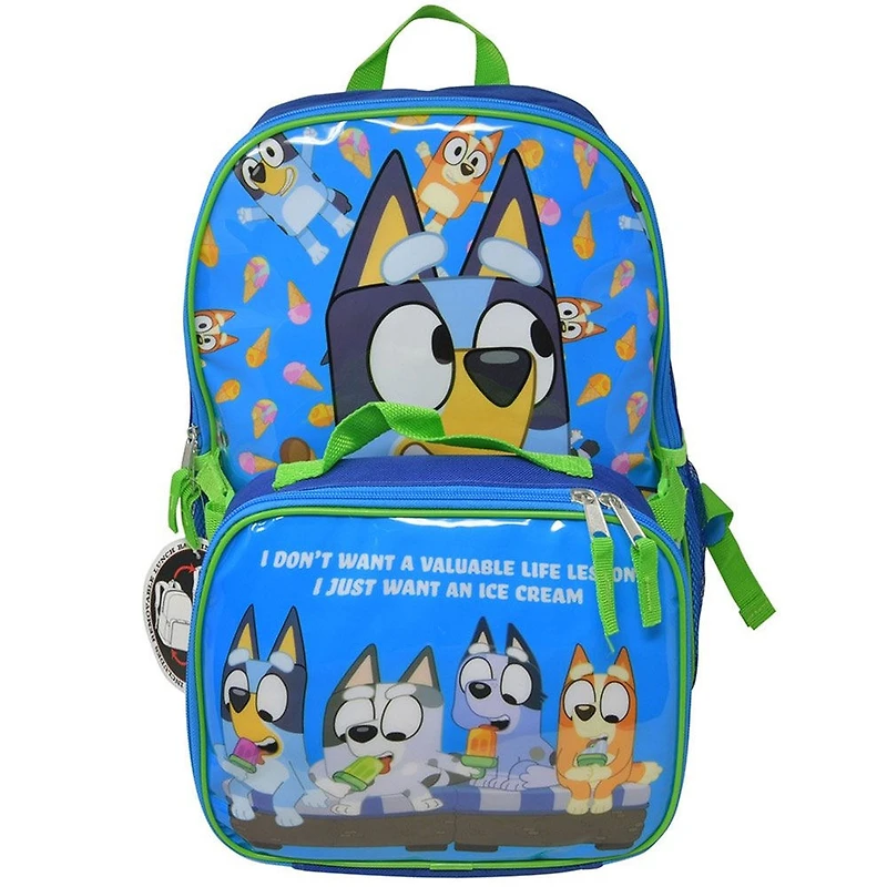 Bluey and Friends 16" Backpack With Insulated Lunch Bag