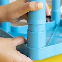Kids Plastic Table and 4 Chairs, Yellow