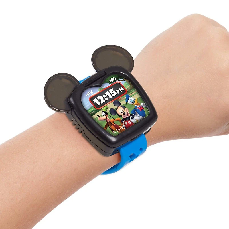 Montre Connectée Disney Junior Mickey Mouse Funhouse pour Enfants, Montre Petits Enfants, Jouet Sons et Lumières - Édition anglaise