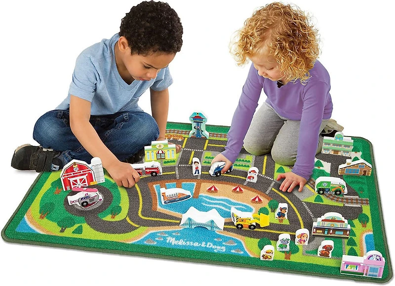Melissa and Doug - Paw Patrol Activity Rug- Adventure Bay