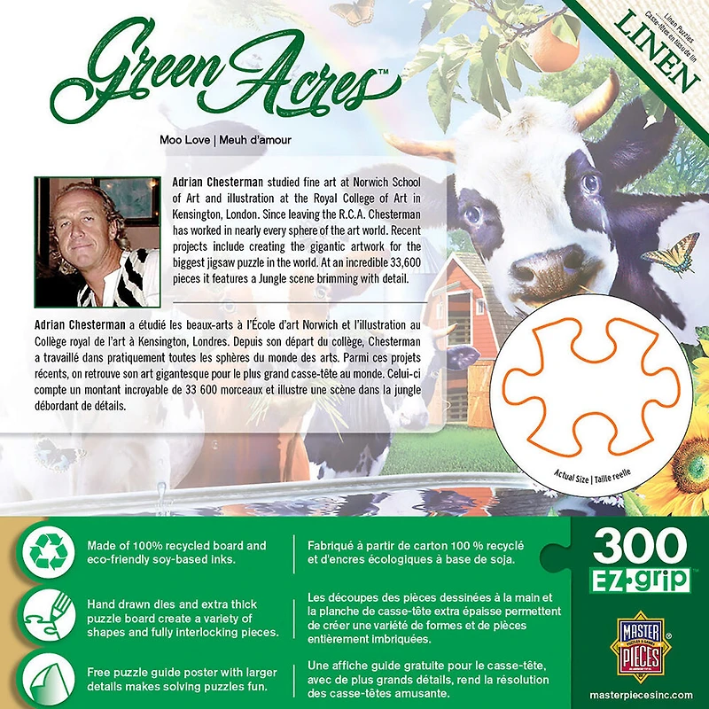 Masterpieces Puzzle Company Green Acres - Moo Love 300 Piece Puzzle - English Edition