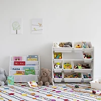 Kids 4 Tier Book Bookshelf, White