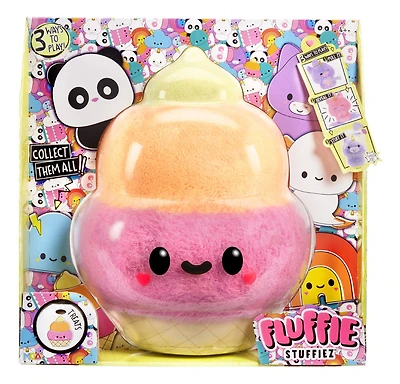 Grande peluche à collectionner Fluffie Stuffiez Ice Cream