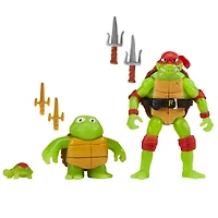 Les Tortues Ninja Mutantes: Mutant Mayhem Making of a Turtle 3Pk Figure Raphael Bundle - Notre exclusivité