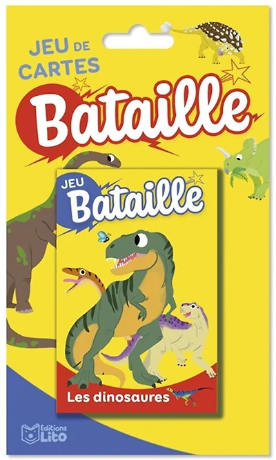 Jeu de cartes - Bataille dinosaures