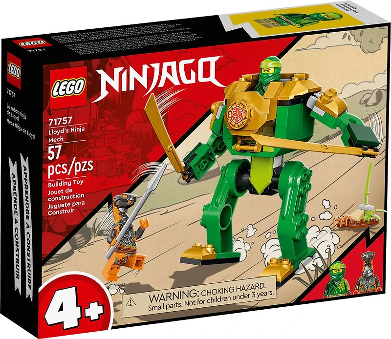 LEGO NINJAGO Le robot ninja de Lloyd 71757 Ensemble de construction (57 pièces)
