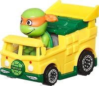 Hot Wheels RacerVerse Die-Cast Vehicle with Michaelangelo Driver