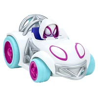 Spidey et amis  -  Véhicule Pull Back cabré toilé  -  Ghost Spider (araignée fantôme)