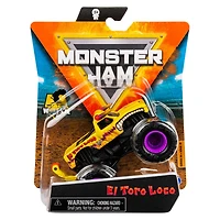 Monster Jam, Monster truck El Toro Loco officiel, véhicule en métal moulé, série Arena Favorites, échelle 1:64