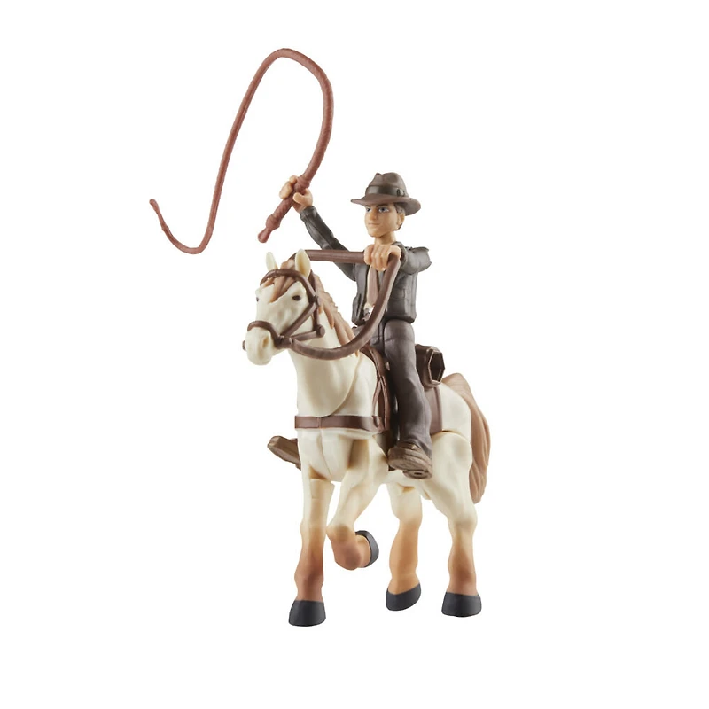 Indiana Jones Worlds of Adventure, Indiana Jones avec cheval, figurine de 6 cm, jouets Indiana Jones