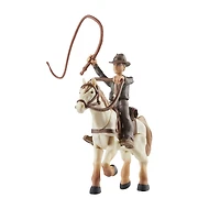 Indiana Jones Worlds of Adventure, Indiana Jones avec cheval, figurine de 6 cm, jouets Indiana Jones