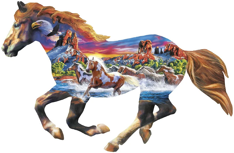 Contours - Sedona Spirit - 1000 Piece Shaped Jigsaw Puzzle