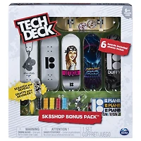 Tech Deck, coffret Sk8shop Bonus Pack, Mini skateboards à collectionner et à personnaliser (les styles peuvent varier)
