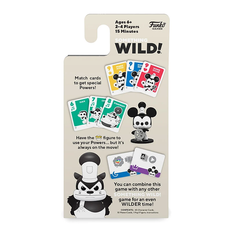 Funko Games Something Wild! Steamboat Willie jeu de cartes - Édition anglaise