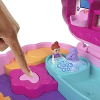 Polly Pocket Dolls and Playset, Animal Toys Groom & Glam Poodle Compact Playset