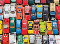 Big Ben 750-Piece Adult Jigsaw Puzzle - Bunch of Cars
