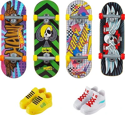 Hot Wheels Skate Tony Hawk Fingerboards & Skate Shoes Multipack (Styles May Vary)