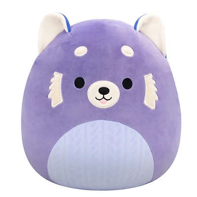 Squishmallows 12" Plush - Aldice the Purple Red Panda with Lavender Embossed Cable Knit Belly