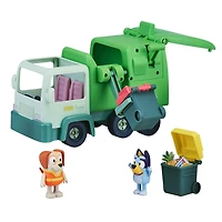 Camion poubelle bleu