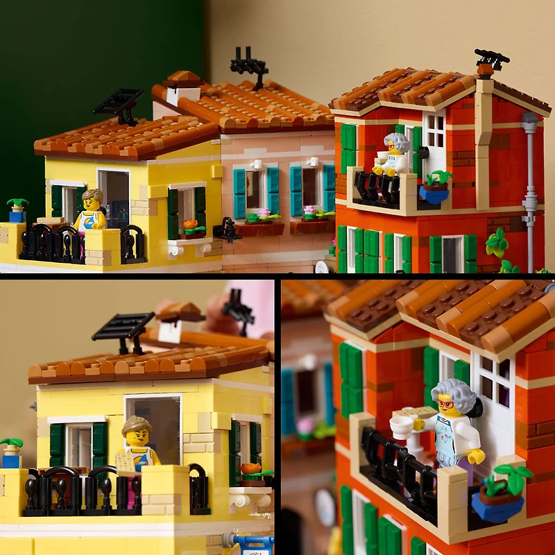 LEGO Ideas La Riviera Italienne, Ensemble Modèle d'Architecture pour Adultes, Cadeau Thématique, Ensemble de Construction 21359