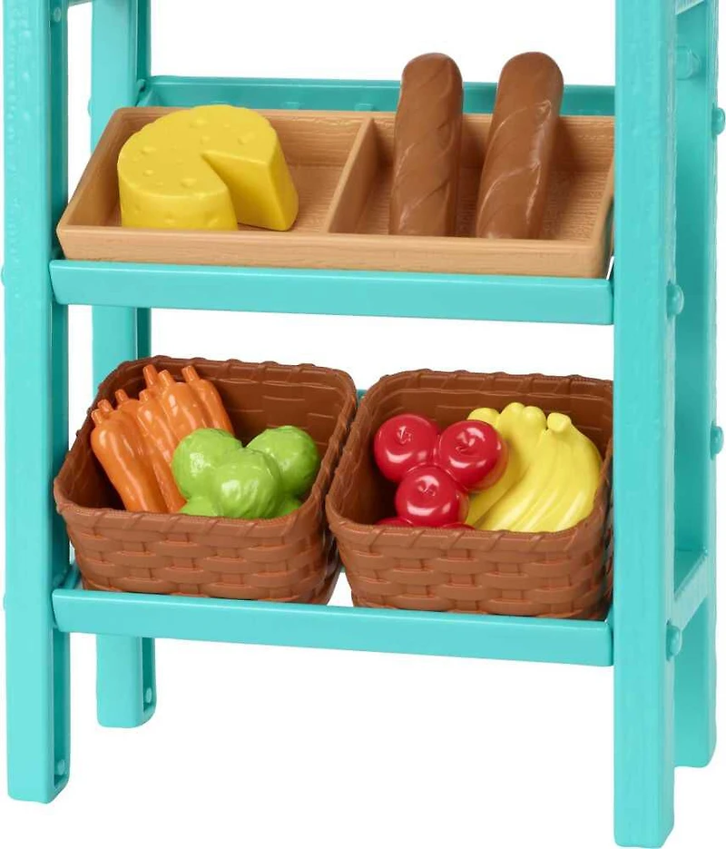 Barbie - Coffret de jeu Le marché fermier - Poupée Barbie (blonde)