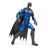 Batman, Figurine articulée Metal-Tech Batman de 30,5 cm (costume noir/bleu