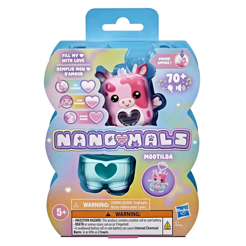 Hasbro Nano-mals Mootilda the Pink Cow Electronic Fidget Pet