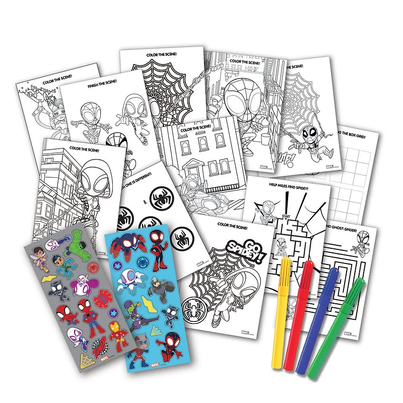 Ensemble d'activités Stow N' Go Marvel Spidey et ses incroyables amis