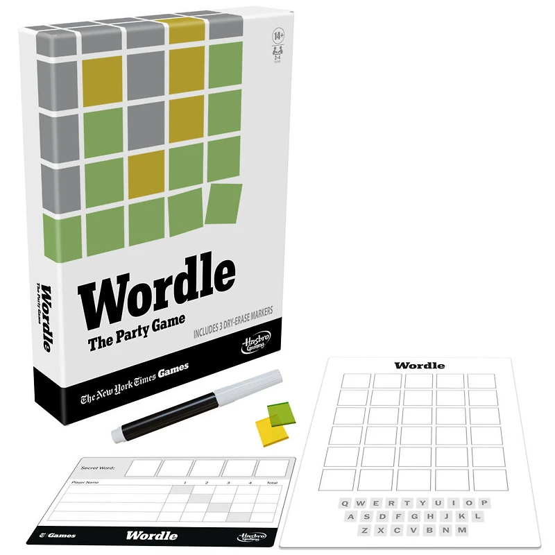 Wordle The Party Game, pour 2 à 4 joueurs, inspiré du jeu Wordle du New York Times - Édition anglaise