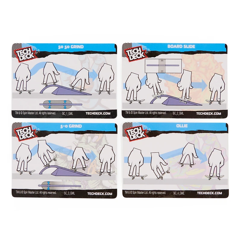 Tech Deck, Santa Cruz Skateboards Versus Series, Coffret de 2 fingerboards à collectionner et obstacle