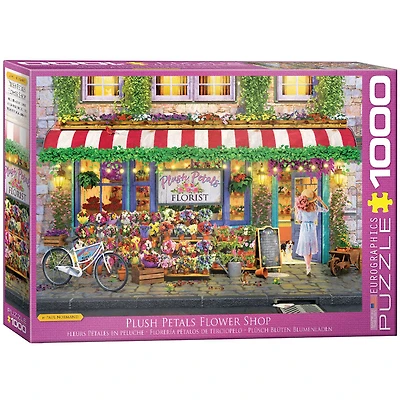 Puzzle Pétales En Peluche Fleuriste 1000 Pc