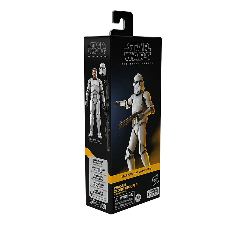 Star Wars The Black Series Phase II Clone Trooper, Star Wars: The Clone Wars 6-Inch Action Figures