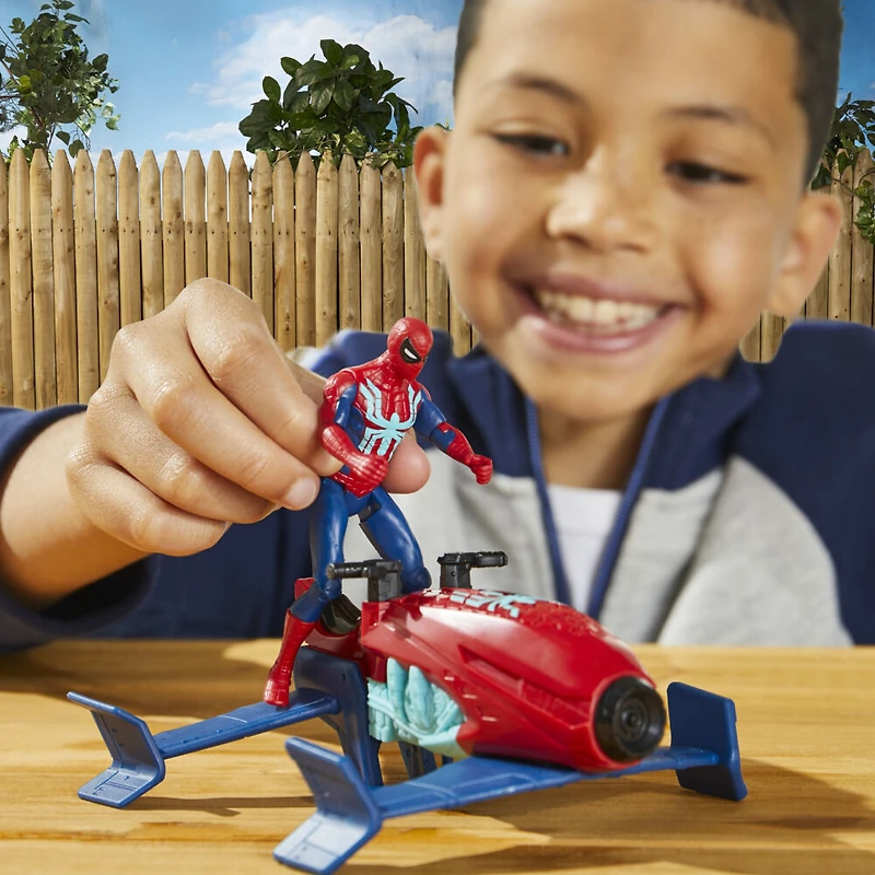 Marvel Spider-Man Epic Hero Series Web Splashers Spider-Man Hydro Jet Blast Action Figure and Vehicle Playset
