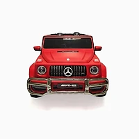 KIDSVIP Voiture 2 places à enfourcher Mercedes G Series 24V 4x4 Kids sous licence officielle avec roues en caoutchouc, musique, RC
