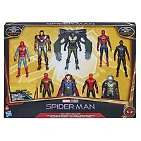 Marvel Spider-Man, Collection de personnages des films, figurines de 15 cm, 9 héros et vilains, 6 accessoires - Notre exclusivité