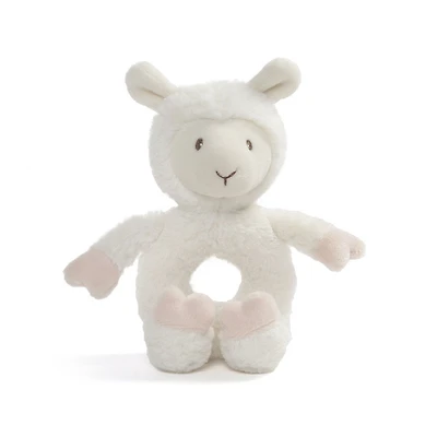 Baby GUND, Hochet Liam le lama en peluche Baby Toothpick, crème, 19,1 cm