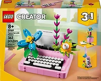 LEGO Creator La machine à écrire avec des fleurs, Jouet, Ensemble de jeu, Se transforme en guitare-piano ou en pot de fleurs 31169