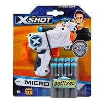 X-Shot Pistolet à fléchettes en mousse Micro Excel (8 fléchettes) de ZURU