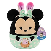 Squishmallows de 20,3 cm Disney Pâques 24 - Minnie robe verte oreilles de lapin