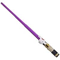 Star Wars Lightsaber Forge, Sabre laser de Mace Windu à lame violette extensible, jouet de déguisement personnalisable
