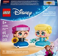 LEGO Disney La Reine des Neiges Anna et Elsa Miniatures, Deux Personnages en Briques de La Reine des Neiges pour les 5 Ans et Plus 43284