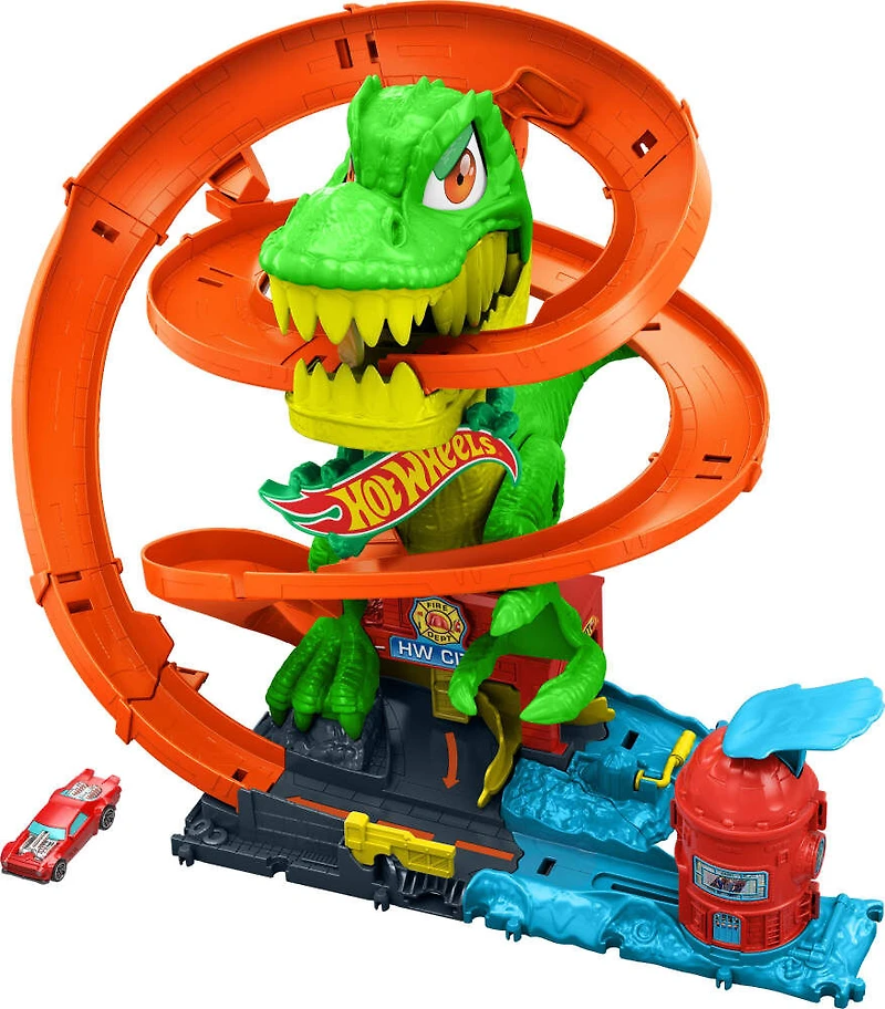 Hot Wheels Ville Échelle1:64 Coffret TRex Bataille de Feu