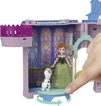 Disney Frozen Storytime Stackers Playset, Anna's Arendelle Castle Dollhouse with Small Doll