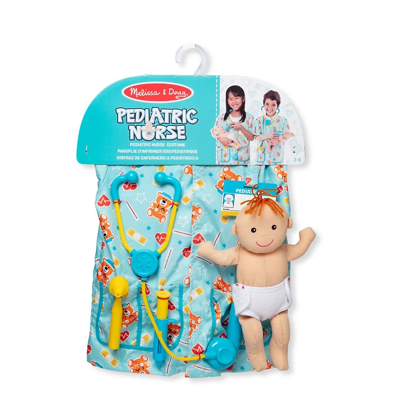 Melissa and Doug Pediatric Nurse Costume Role Play Set