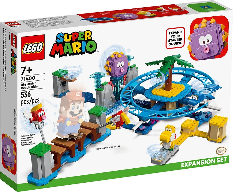 LEGO Super Mario Big Urchin Beach Ride Expansion Set 71400 Building Kit (536 Pcs)
